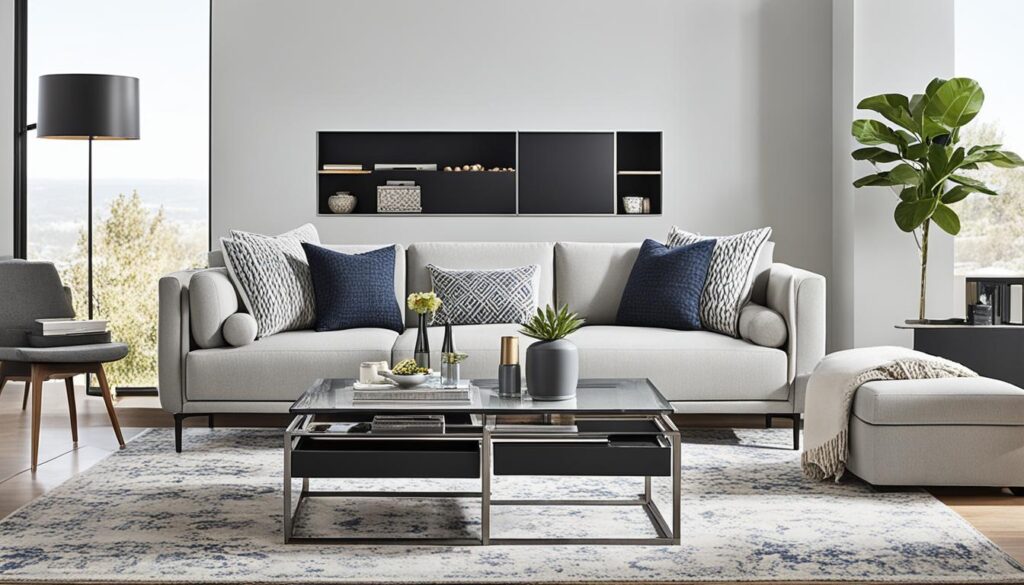 sleek and stylish living room furniture